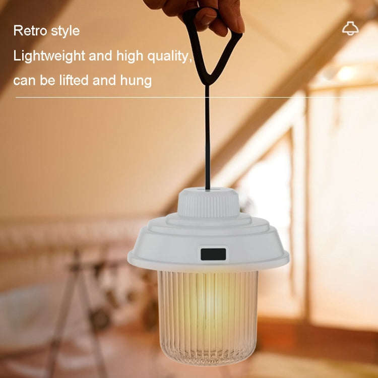 Outdoor LED Camping Light Canopy Hanging Lamp Portable Camping Tent Lights, Style: Charging Model...