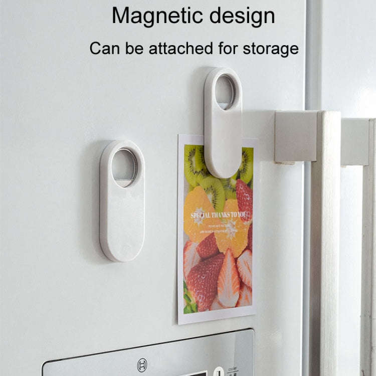 Drinks Soda Magnetic Bottle Opener Household Beverage Starter Beer Driver(White)
