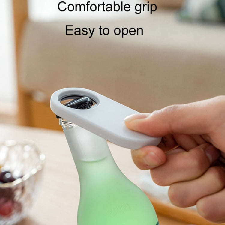 Drinks Soda Magnetic Bottle Opener Household Beverage Starter Beer Driver(White)