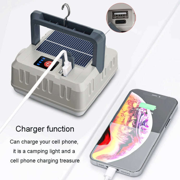 Outdoor Solar Energy Charging Camping Light Hanging Multi-Functional Tent Lamp Power Outage Emerg...