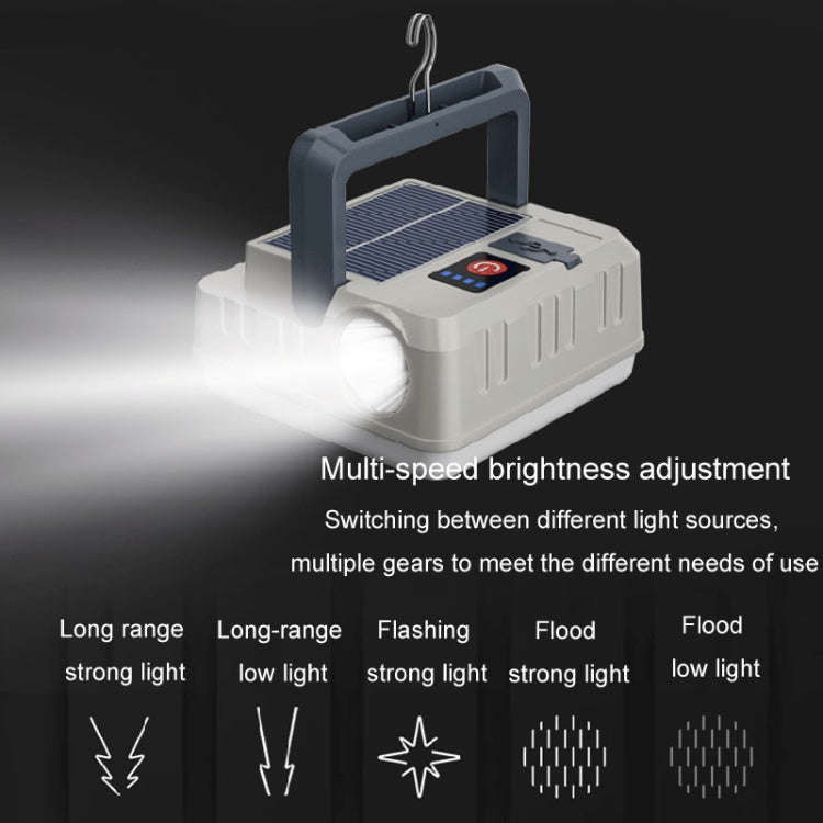 Outdoor Solar Energy Charging Camping Light Hanging Multi-Functional Tent Lamp Power Outage Emerg...