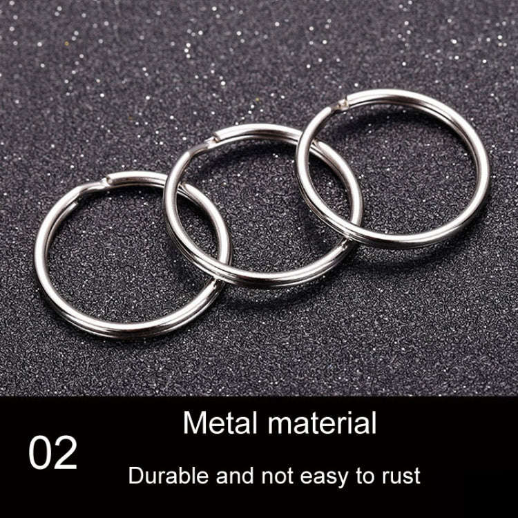 10pcs 1.5 X 25mm Key Holder Ring Metal Key Chain Charm Ring