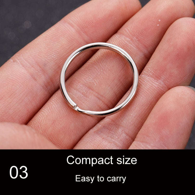 10pcs 1.5 X 25mm Key Holder Ring Metal Key Chain Charm Ring