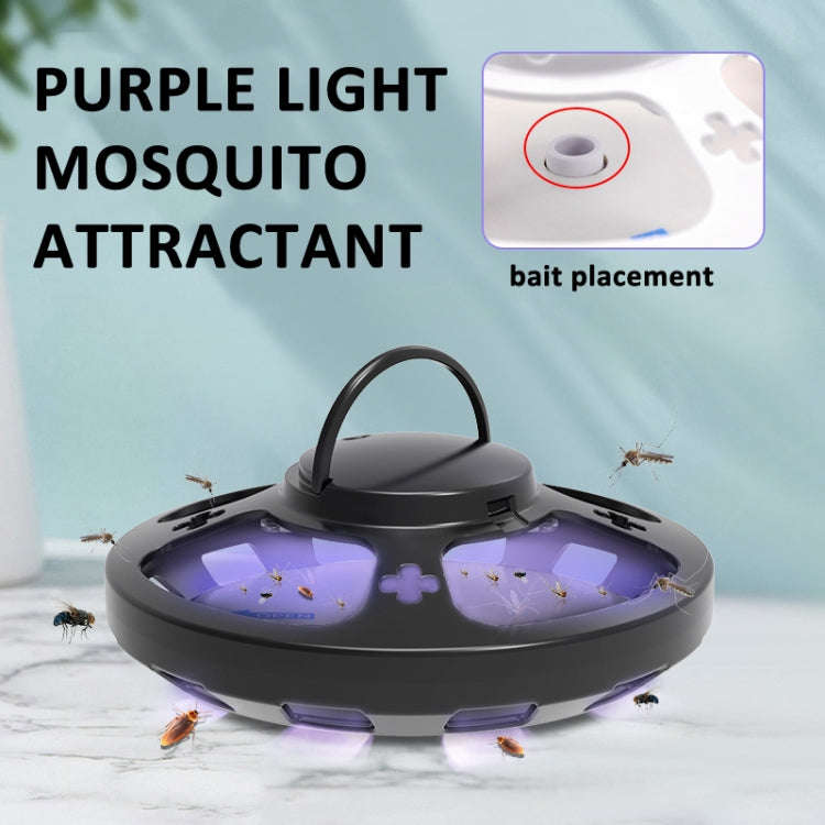 Flea Fly Mosquito Trap Cockroach House with Warm And Purple Light(Black)