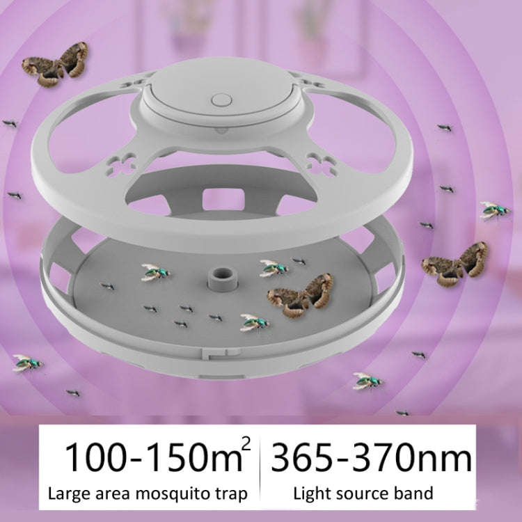 Flea Fly Mosquito Trap Cockroach House with Warm And Purple Light(Black)