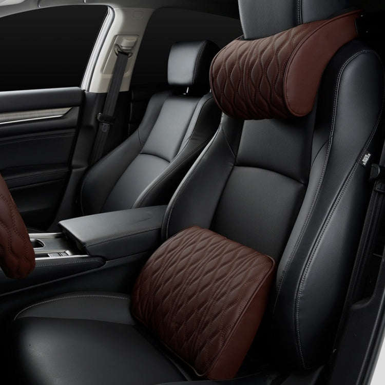 Car Seat Memory Foam Support Cushion, Color: Coffee Headrest