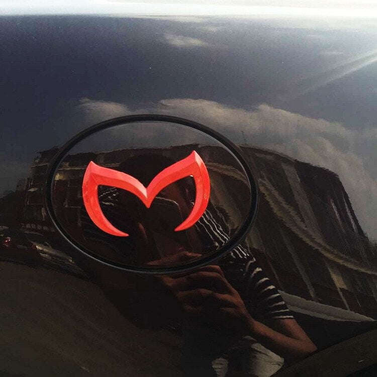 Bat Logo Car Scratch 3D Modified Rear Car Sticker(Black)