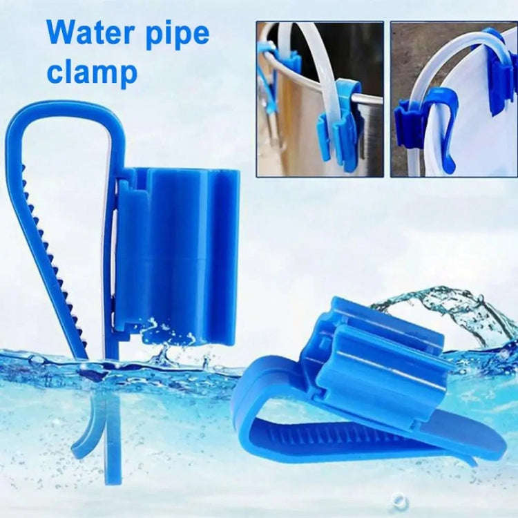 5pcs Multifunctional Fish Tank Aquarium Water Pipe Fixing Clip(Blue)