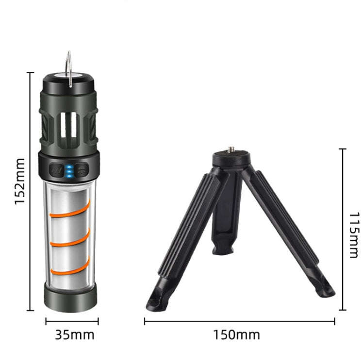 4 In 1 Outdoor Multi-function Flashlight Ambient Light Mosquito Repellent Lamp, Spec: Tripod Version
