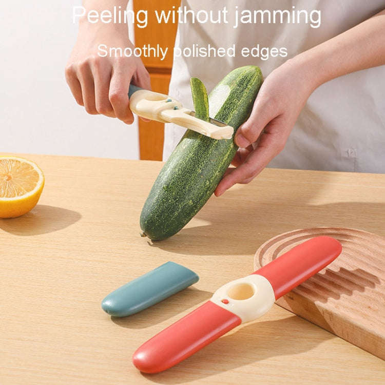 5 In 1 Multifunctional Fruit Knife Camping Travel Portable Pocket Knives(Red)