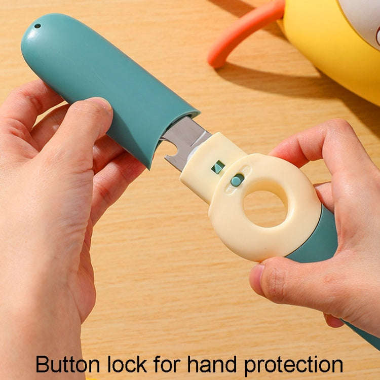 5 In 1 Multifunctional Fruit Knife Camping Travel Portable Pocket Knives(Yellow)