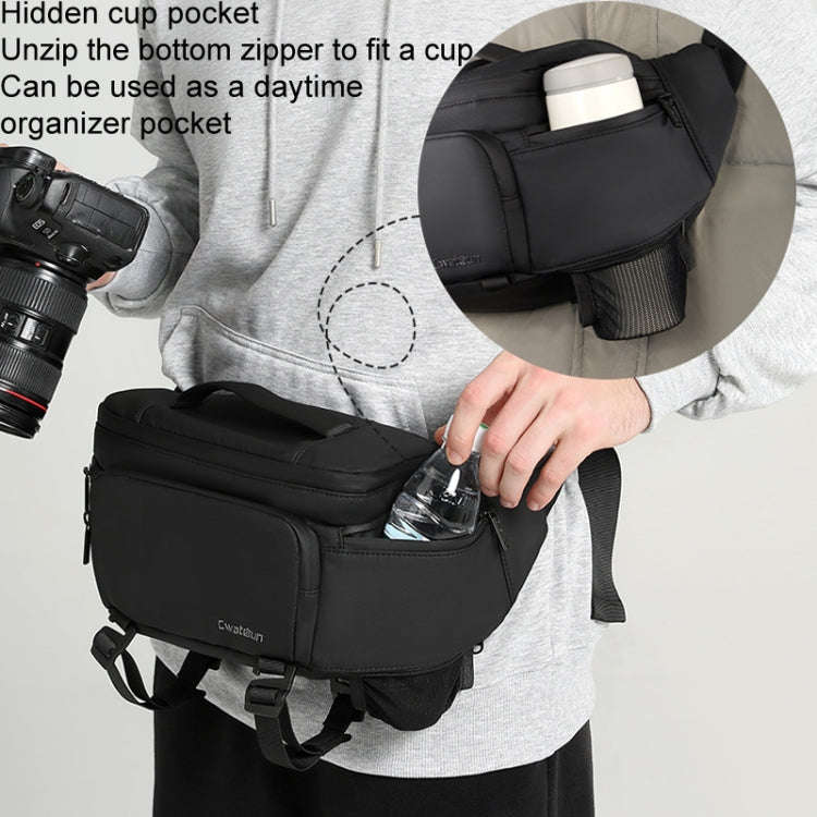 Cwatcun D105 Large Multi-functional Camera Waist Pack Simple and Lightweight Microslr Camera Bag ...