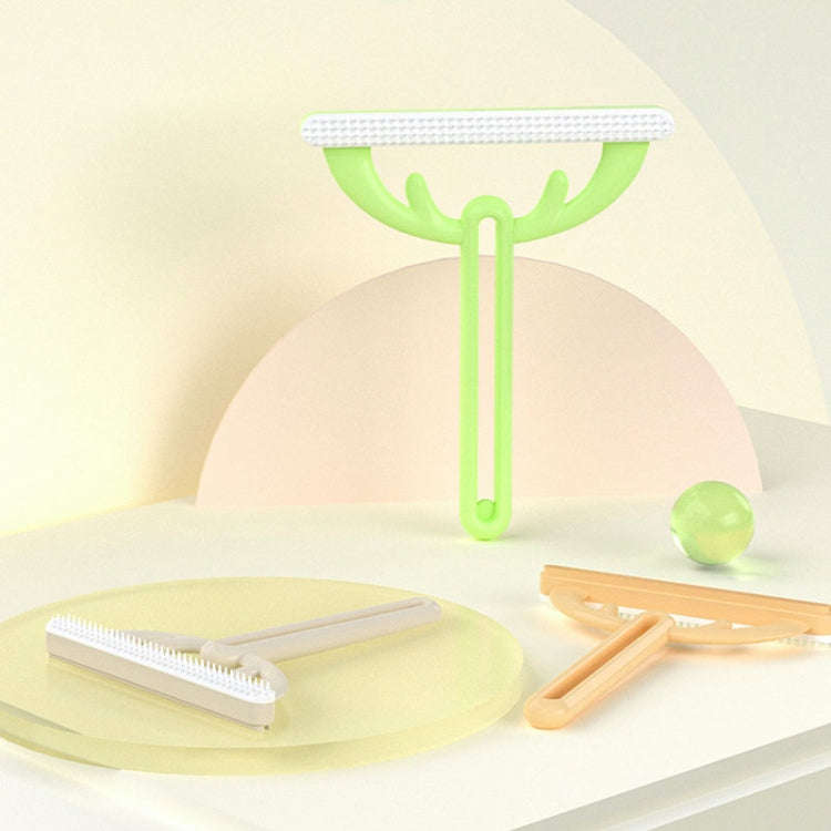 Cats Hair Removal Brush Antler Household Pet Sticky Coat Cleaner(Coffee Color)
