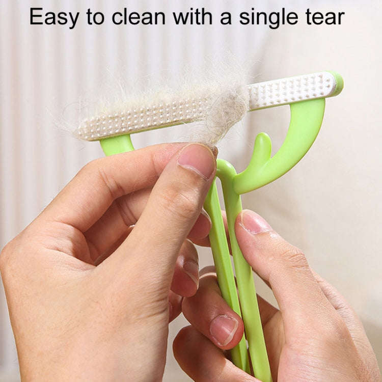Cats Hair Removal Brush Antler Household Pet Sticky Coat Cleaner(Coffee Color)