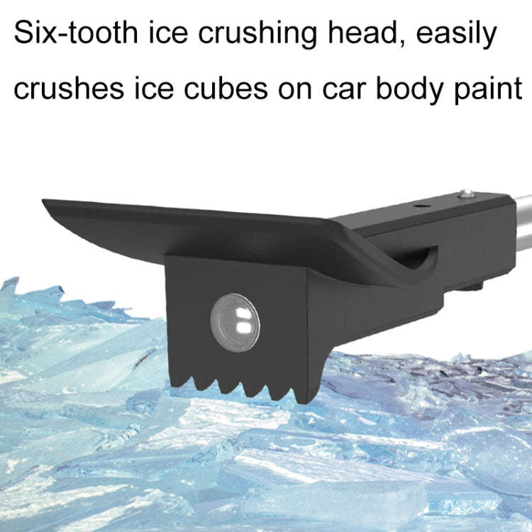 Car Multifunctional Telescopic Snow Shovel Glass Defrost De-icing Brush Winter Cleaning Tools, Sp...