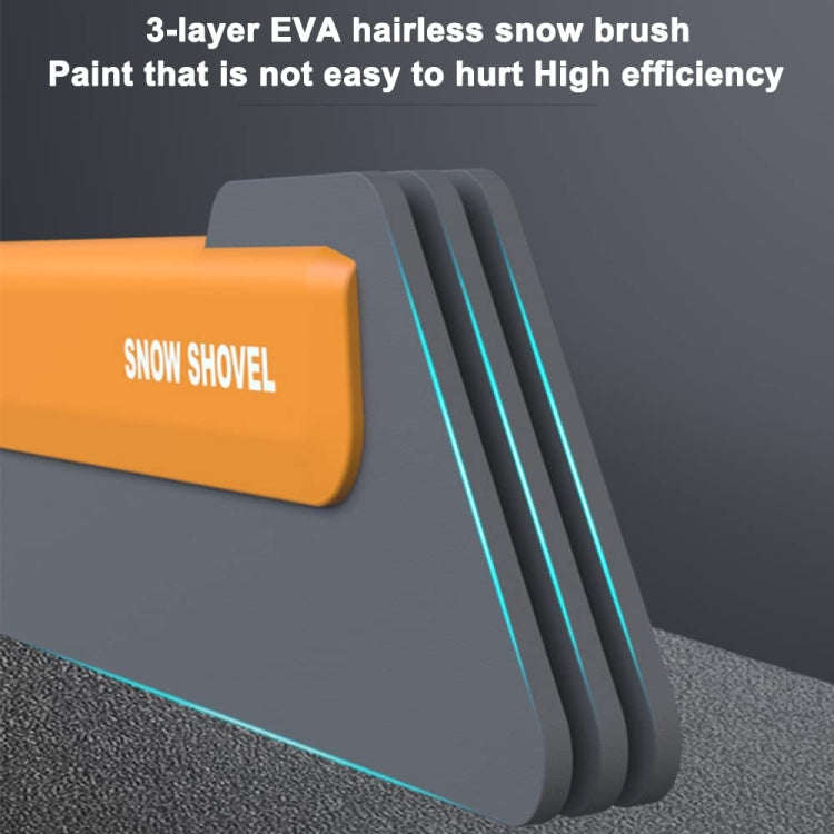 Car Multifunctional Telescopic Snow Shovel Glass Defrost De-icing Brush Winter Cleaning Tools, Sp...