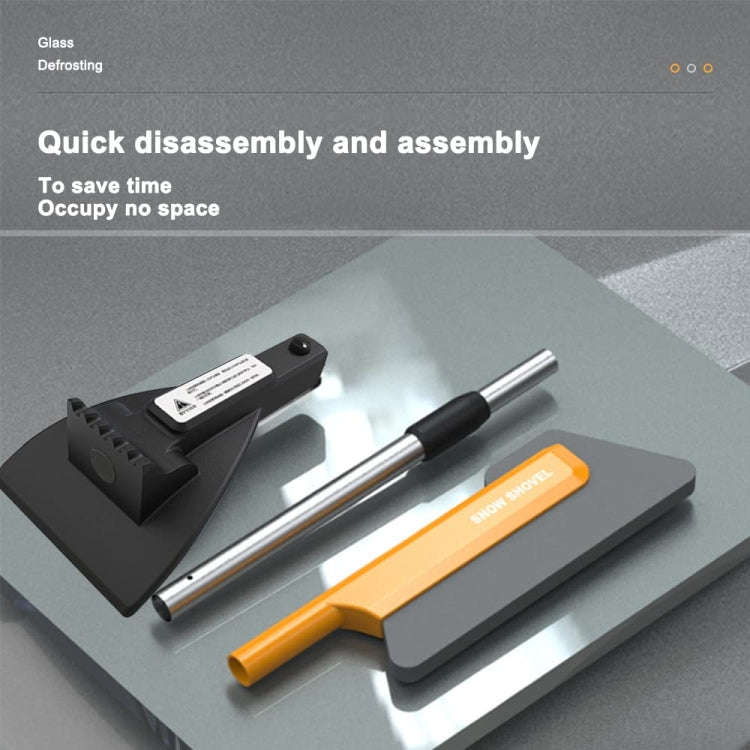 Car Multifunctional Telescopic Snow Shovel Glass Defrost De-icing Brush Winter Cleaning Tools, Sp...