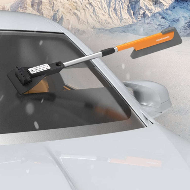 Car Multifunctional Telescopic Snow Shovel Glass Defrost De-icing Brush Winter Cleaning Tools, Sp...