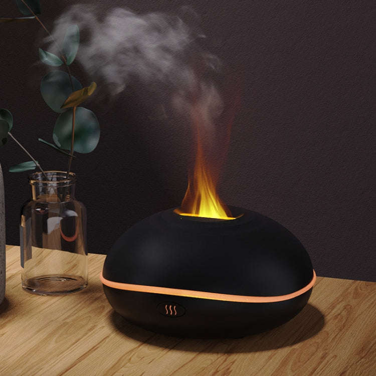 SD13 200ML Car USB Flame Aromatherapy Diffuser Home LED Night Light Silent Mist Humidifier(White)
