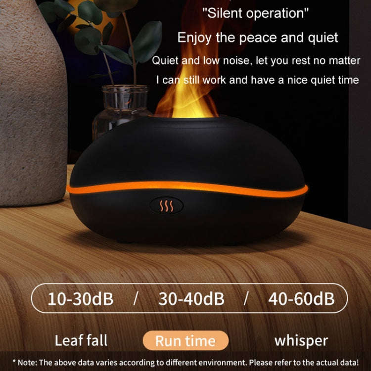 SD13 200ML Car USB Flame Aromatherapy Diffuser Home LED Night Light Silent Mist Humidifier(White)