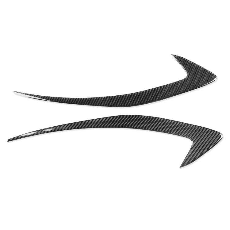 For Chevrolet Malibu 2016-2024 2pcs /Set Left-hand Drive Headlight Eyebrow Sticker(Black)