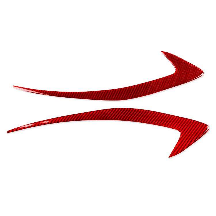 For Chevrolet Malibu 2016-2024 2pcs /Set Left-hand Drive Headlight Eyebrow Sticker(Red)