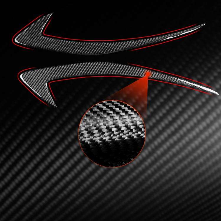 For Chevrolet Malibu 2016-2024 2pcs /Set Left-hand Drive Headlight Eyebrow Sticker(Red)
