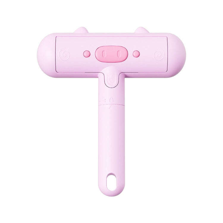 Portable Washable Roller Hair Sticker Pig Shape Pet Static Hair Remover(Pink)