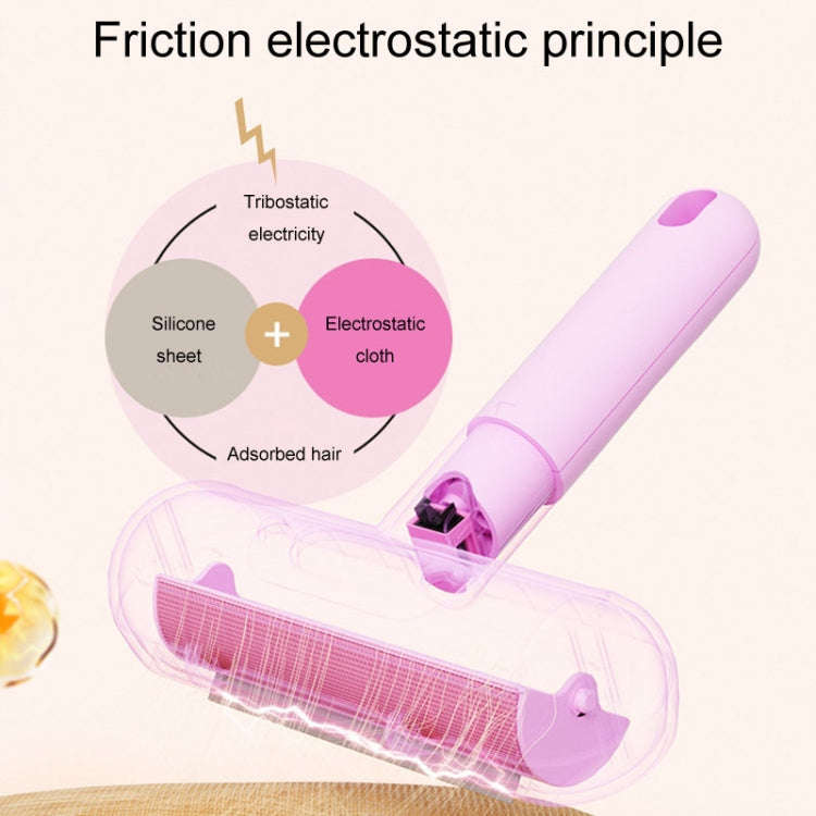 Portable Washable Roller Hair Sticker Pig Shape Pet Static Hair Remover(Pink)