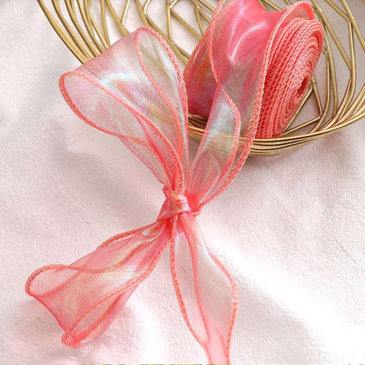 4cm x 9m Light Blue Symphony Fishtail Yarn Flower Cake Baking Packaging Ribbon Lace Decorative We...
