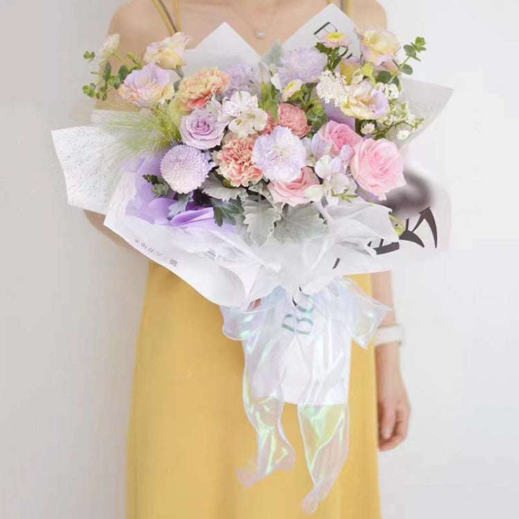6cm x 9m Champagne Pink Symphony Fishtail Yarn Flower Cake Baking Packaging Ribbon Lace Decorativ...