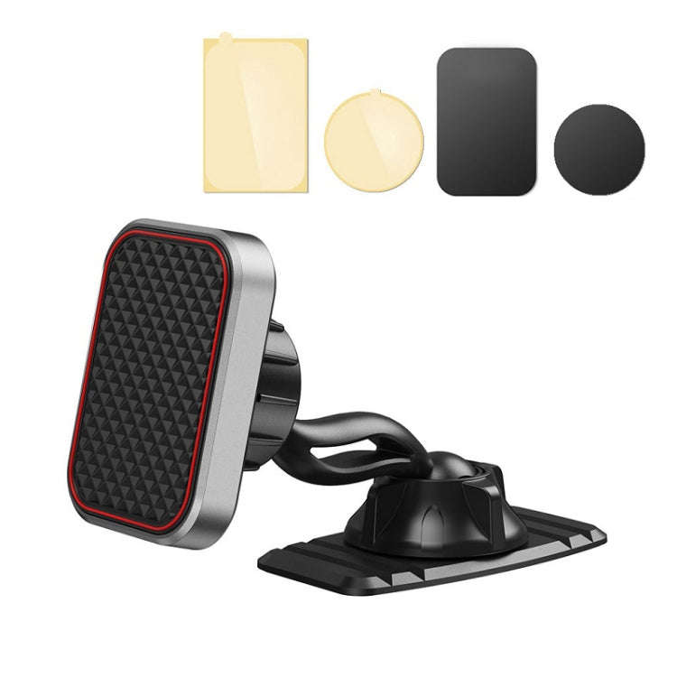 Double-headed 360 Degree Car Magnetic Mobile Phone Navigation Holder(Red)