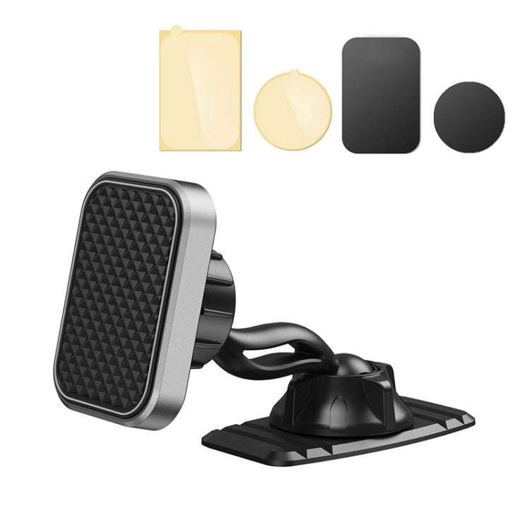 Double-headed 360 Degree Car Magnetic Mobile Phone Navigation Holder(Gray)