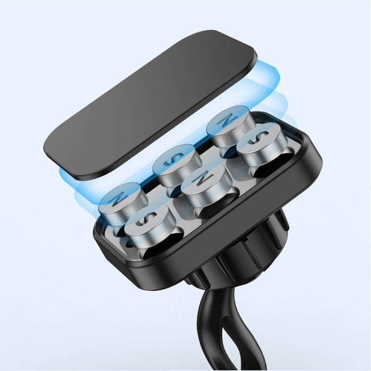 Double-headed 360 Degree Car Magnetic Mobile Phone Navigation Holder(Red)
