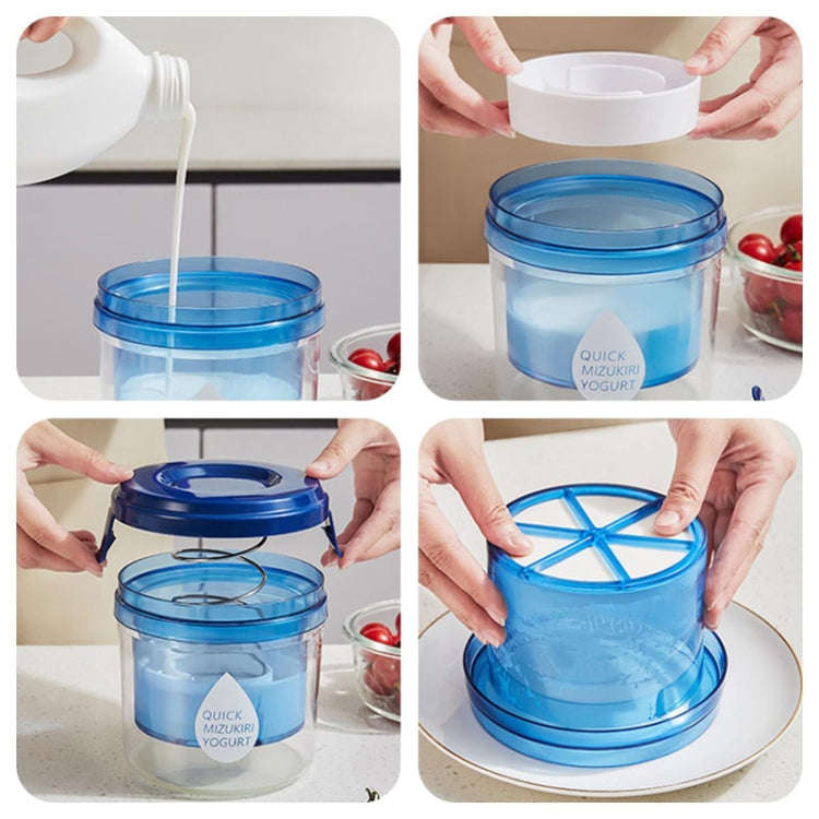 Household Whey Separation Yogurt Strainers Homemade Cheese Filter Tool(Blue)