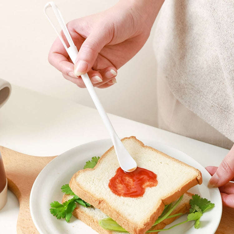 5pcs Household Mini Whisk With Small Spoon Kitchen Multifunctional Stirring Stick(Black)