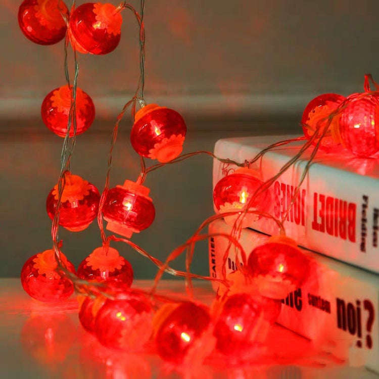 6m 40 Light  New Year Chinese Red Lantern LED Lights(Crystal Lanterns)