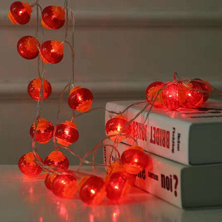 6m 40 Light  New Year Chinese Red Lantern LED Lights(Crystal Lanterns)