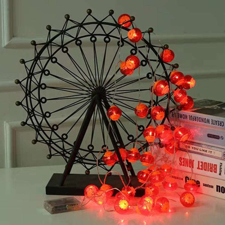 6m 40 Light  New Year Chinese Red Lantern LED Lights(Crystal Lanterns)