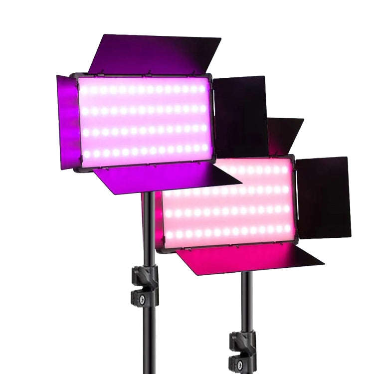 280+52 LEDs RGB Adjustable Live Shooting Fill Light Phone SLR Photography Lamp, EU Plug, Spec: 10...