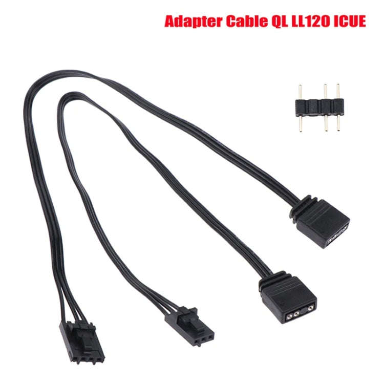 4Pin For Pirate Ship Controller Adapter Cable QL LL120 ICUE Divine Light Synchronization(25cm)