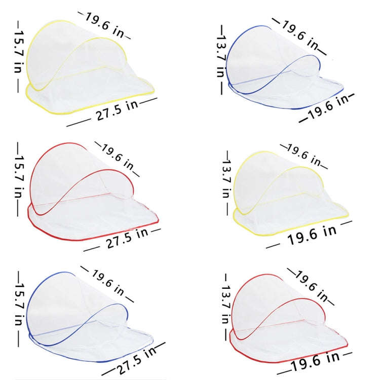 Installation-free Folding Portable Travel Insect-proof Mesh Cover Head Mini Mosquito Net, Color: ...