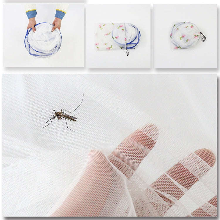 Installation-free Folding Portable Travel Insect-proof Mesh Cover Head Mini Mosquito Net, Color: ...