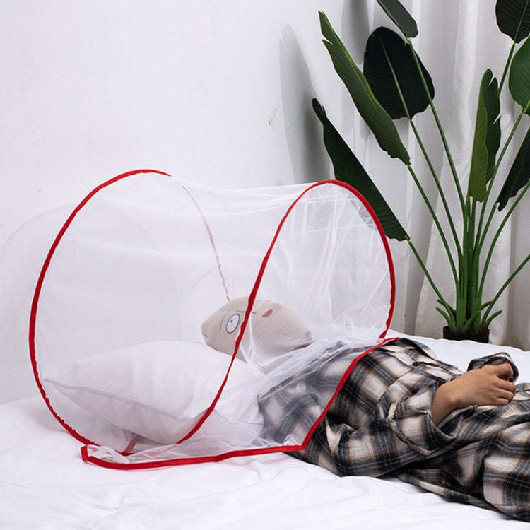 Installation-free Folding Portable Travel Insect-proof Mesh Cover Head Mini Mosquito Net, Color: ...
