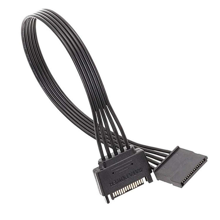 60cm Power Supply SATA 15Pin Male And Female Extension Cable Durable Hard Disk Drive Power Connec...