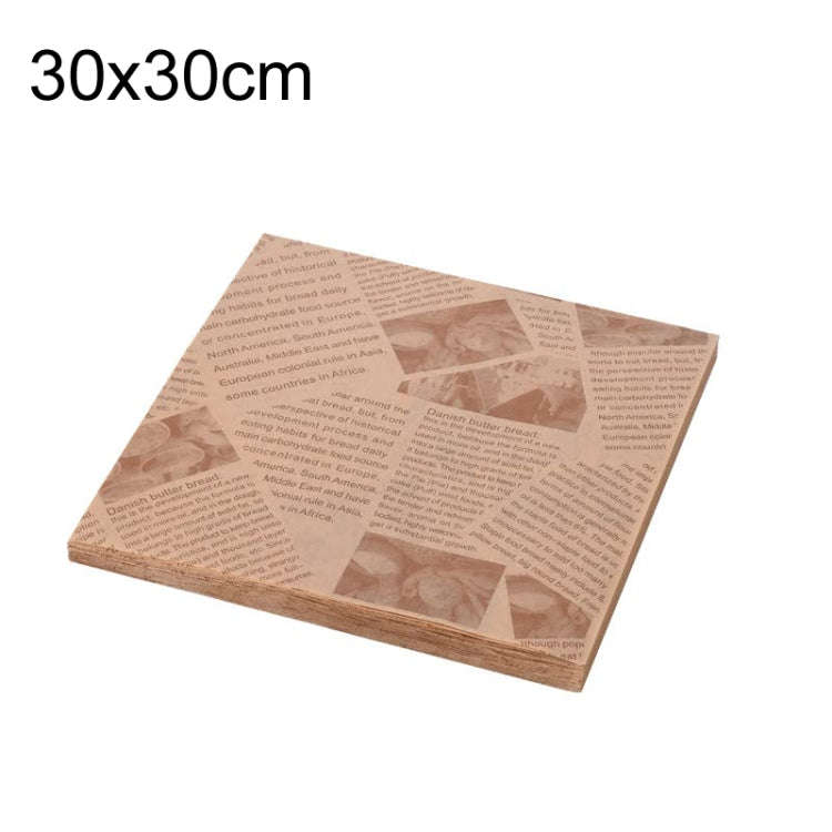 500sheets /Pack Deli Greaseproof Paper Baking Wrapping Paper Food Basket Liners Paper 30 x 30cm B...