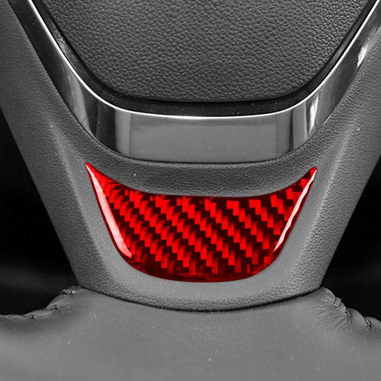 For Chevrolet Malibu 2016-2024 Left-hand Drive Steering Wheel Sticker(Red)