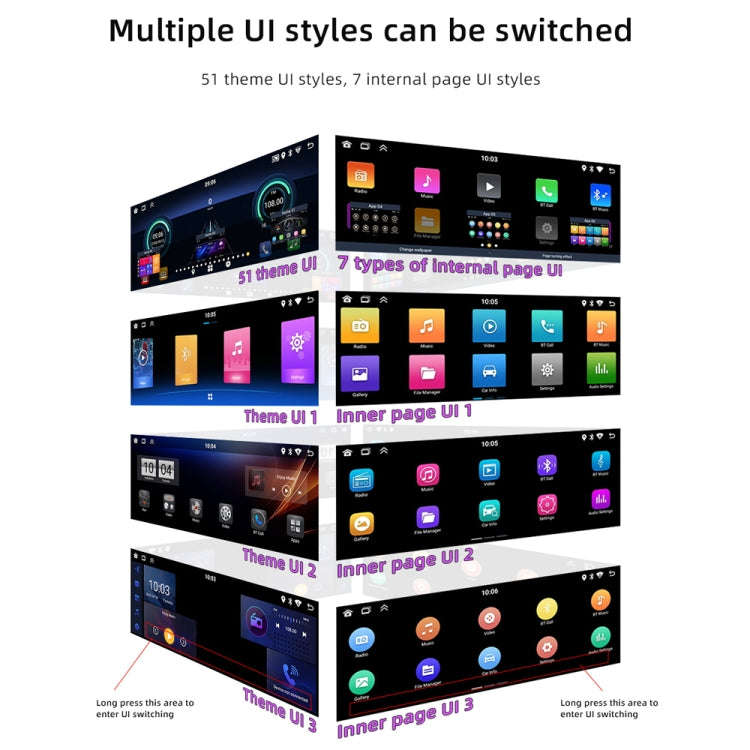 Car Universal Radio Wireless Bluetooth Hands-Free Android Navigation, Memory: 2+32G
