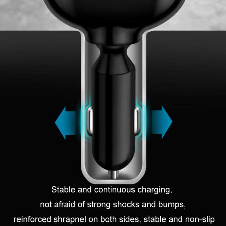 Dual USB Type-C Real-time Digital Display Cigarette Lighter Expansion Car Charger, Model: QC3.0+2...