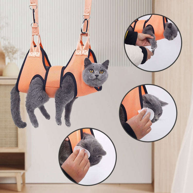 Large Pet Grooming Hammock Cats Dog Clipping Nail Holder Hanger Type Feeding Anti-Scratch Artifacts